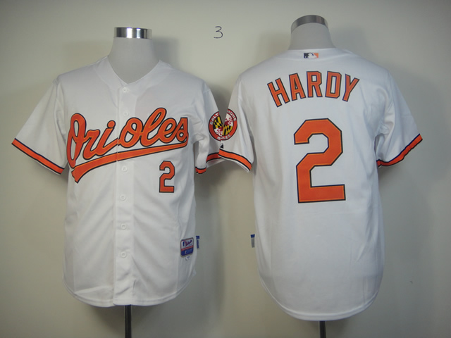 Men Baltimore Orioles #2 Hardy White MLB Jerseys